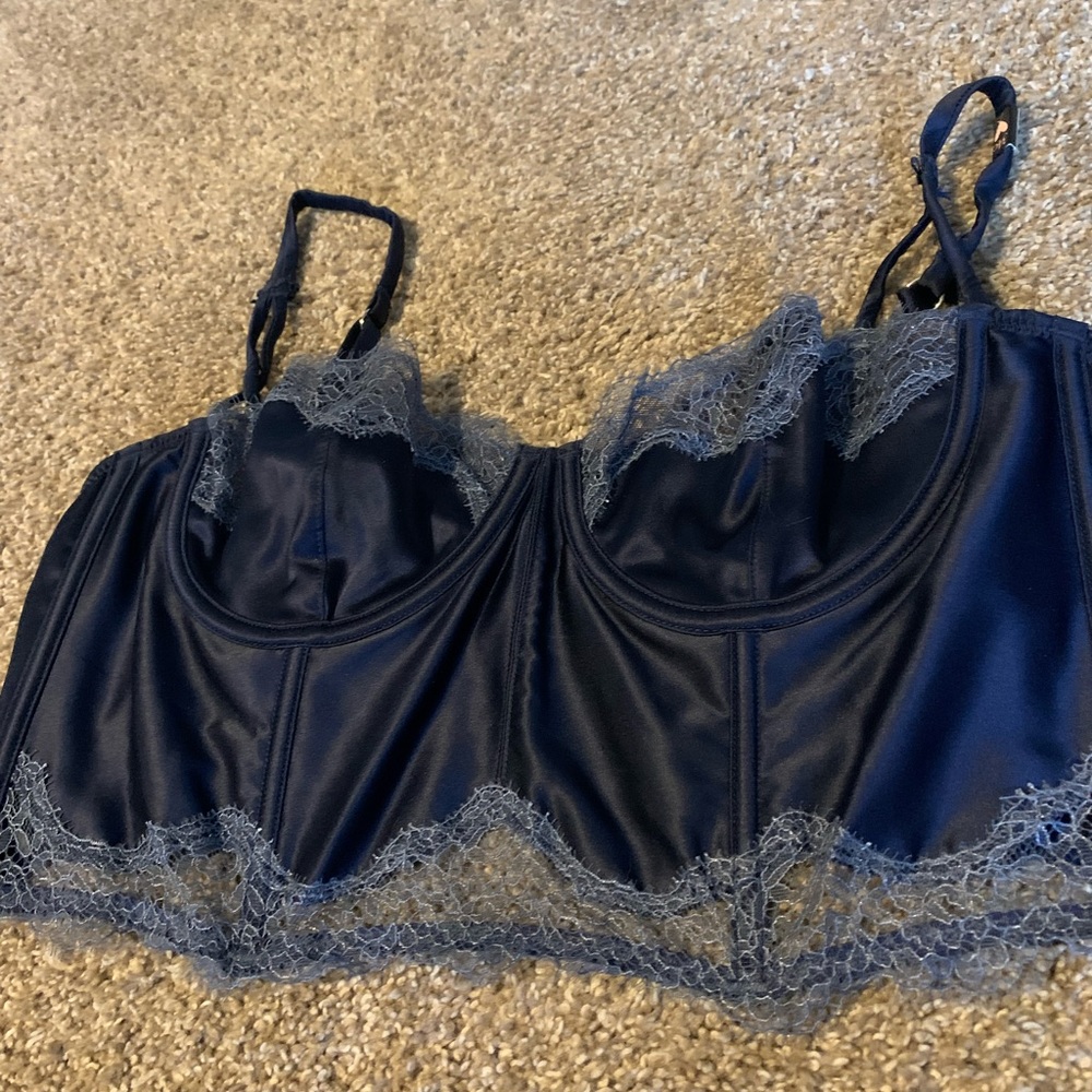 Silk like material bra